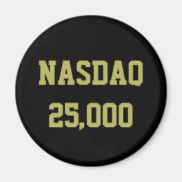 NASDAQ 25000 Stock Market Celebration Magnet
