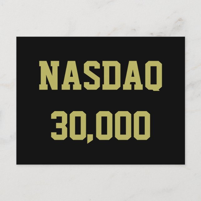 NASDAQ 30000 Börsenfeier Postkarte (Vorderseite)