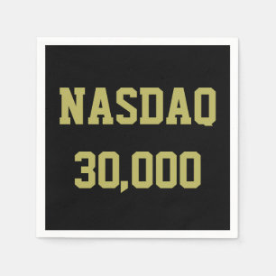 NASDAQ 30000 Börsenfeier Serviette