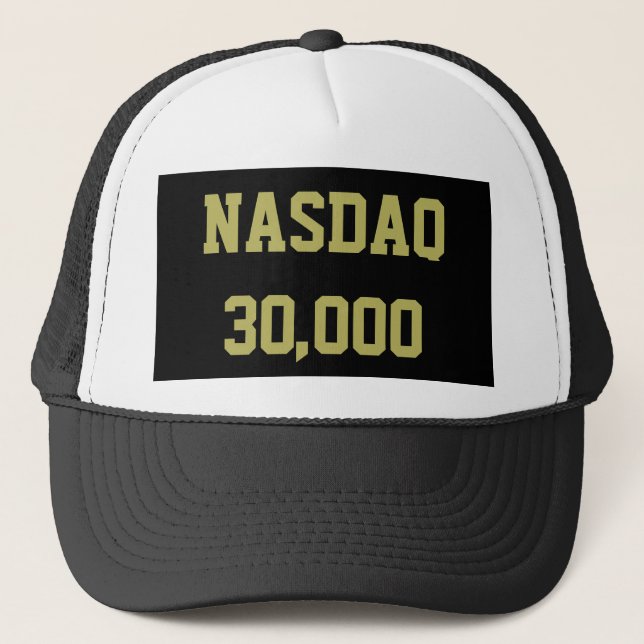 NASDAQ 30000 Börsenfeier Truckerkappe (Vorderseite)