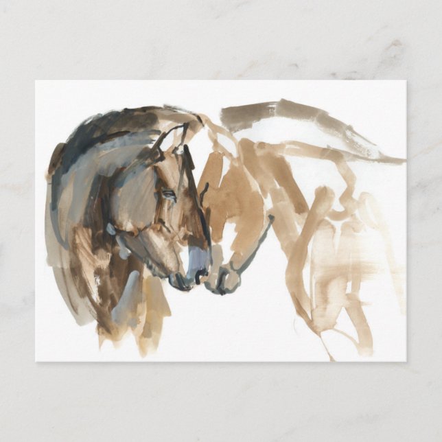 Nase zu Nase Postkarte (Vorderseite)