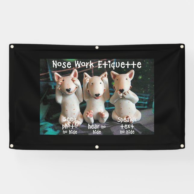Nasen-Arbeits-Etikette Banner (Horizontal)