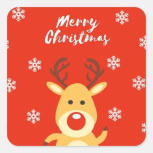 Nasenbluten Quadratischer Aufkleber