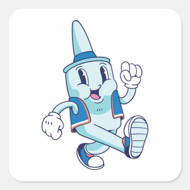 Nasenspray Quadratischer Aufkleber (Vorderseite)