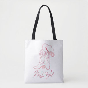 Nash Bach Junggesellinnen-Design Rosa Cowboystie Tasche