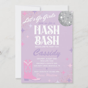 Nash Bash Bachelorette Invitation Nash Bash