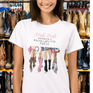 Nash Bash Bridesmaid Bachelorette Fashion Custom T-Shirt