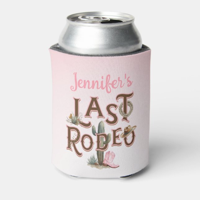 Nash Bash Last Rodeo Bachelorette Dosenkühler (Kanne Rückseite)