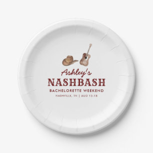 Nash Bash Nashville Junggeselinnen-Abschied Weeken Pappteller