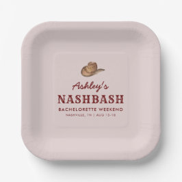Nash Bash Nashville Junggeselinnen-Abschied Weeken Pappteller