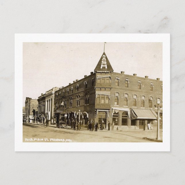 Nash Hotel, Medford, Oregon Vintag Postkarte (Vorderseite)