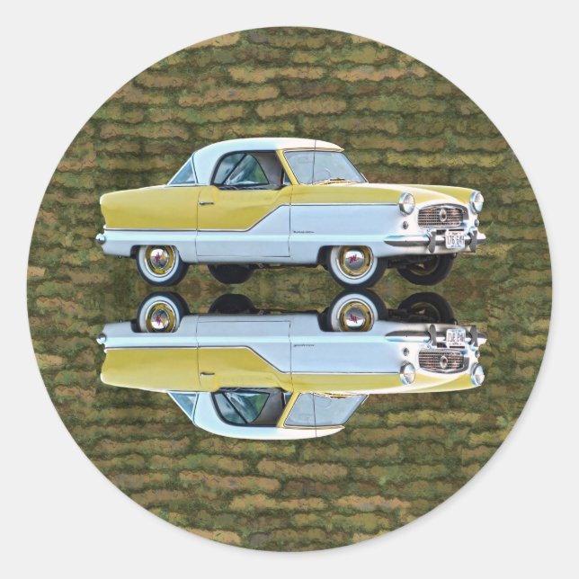 Nash Metropolitan Runder Aufkleber (Vorderseite)