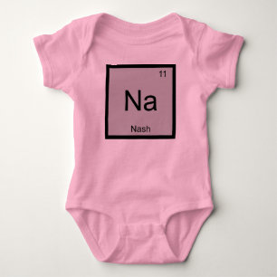Nash Name Chemistry Element Periodische Tabelle Baby Strampler