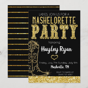 Nashelorette Bachelorette Nashville Invitation