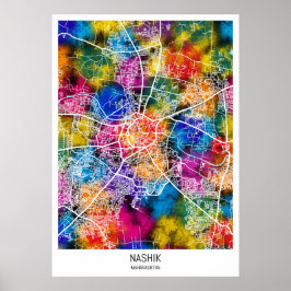 Nashik Maharashtra City Map Poster