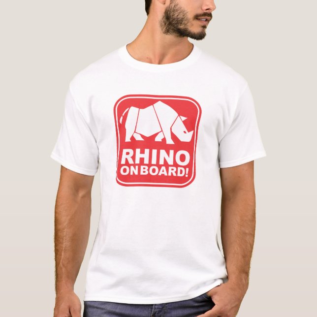 NASHORN AN BORD! T-Shirt (Vorderseite)