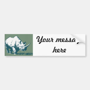 Nashorn Autoaufkleber