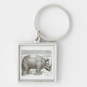 Nashorn, Druck gegeben Maximilian I (1459-1519 Schlüsselanhänger