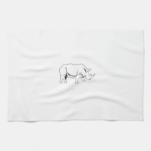 Nashorn Geschirrtuch