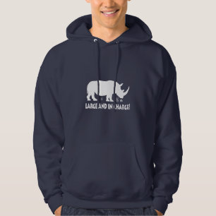 Nashorn groß und verantwortlich hoodie