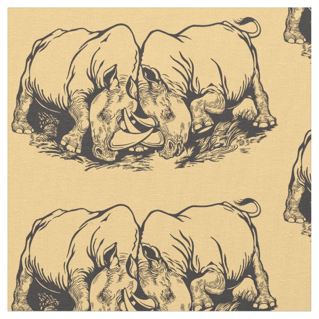 Nashorn oder Nashorn Stoff (Nahaufnahme)