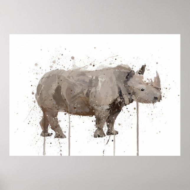 Nashorn Poster (Vorne)
