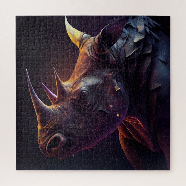 Nashorn-Puzzle (Vertikal)