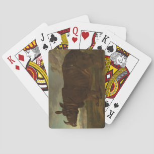 Nashorn (Rhino) (Wildtier) (von J.B. Oudry) Spielkarten