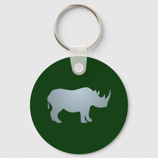 Nashorn-Rhinoceros Schlüsselanhänger (Vorderseite)