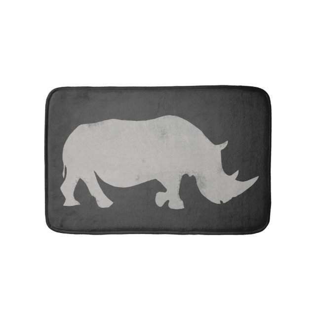 Nashorn-Tafel Badematte (Vorderseite)