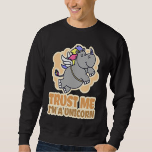 Nashorn & Vertrau mir, ich bin ein Einhorn Sweatshirt
