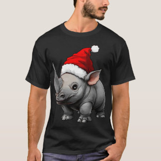 Nashorn Weihnachten / Weihnachtsmann Rhino T-Shirt