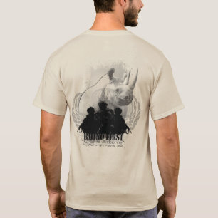 Nashorn-zuerst - Schnee-Nashorn T-Shirt