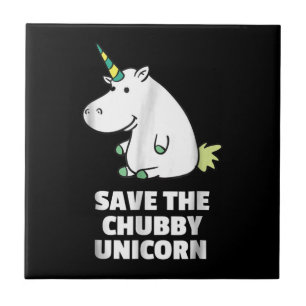 Nashornliebhaber-Geschenk  Dickes Einhorn-Nashorn  Fliese