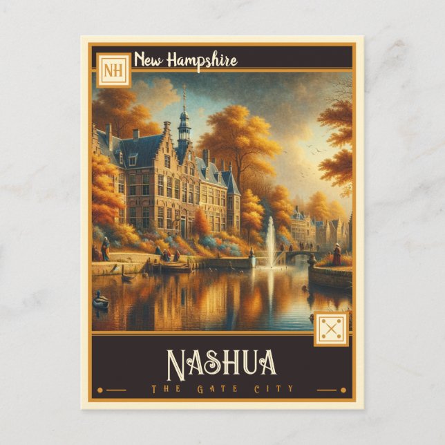 Nashua, New Hampshire | VINTAG Postkarte (Vorderseite)