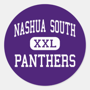 Nashua-Süd- Panther - hohes - Nashua Runder Aufkleber
