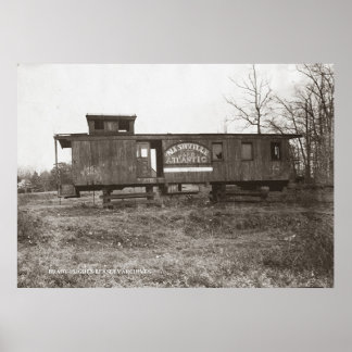 Nashville and Atlantic Railcaboose Poster