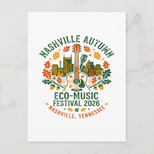 Nashville Autumn Eco Music Festival 2026 Postkarte
