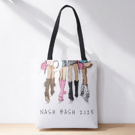 Nashville Bachelorette Fashion Cowboy Boots Custom Tasche