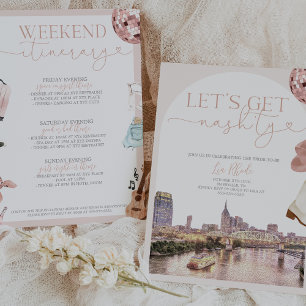 Nashville Bachelorette Invitation et itinéraire