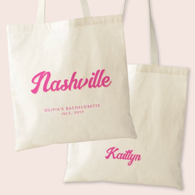 Nashville Bachelorette Party Sac fourre-tout perso (Nashville Bachelorette Party Custom Tote Bag)