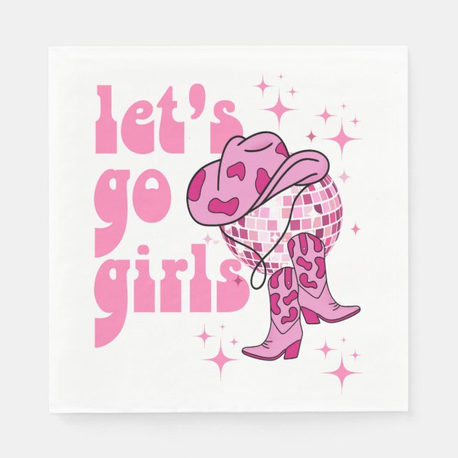 Nashville Bachelorette Rodeo Weekend Serviette (Vorderseite)