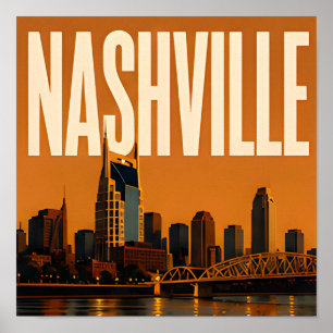 Nashville Broadway Musikviertel Poster