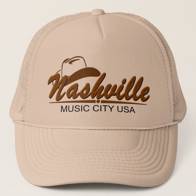 Nashville Country Music Trucker Hat Truckerkappe (Vorderseite)