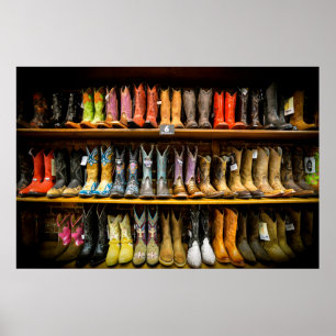 Nashville-Cowboystiefel-Plakat Poster