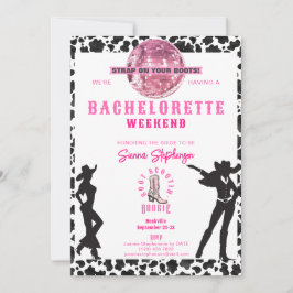 Nashville Cowgirl Disco Rodeo Bachelorette Einladung