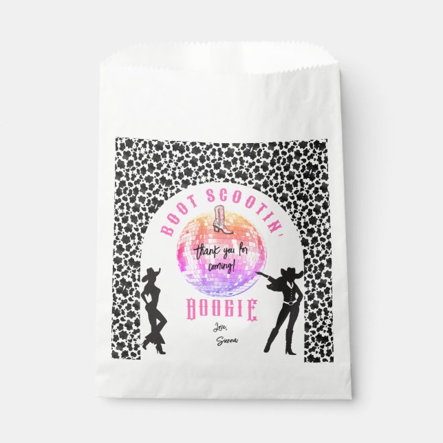 Nashville Cowgirl Disco Rodeo Bachelorette Geschenktütchen (Vorderseite)