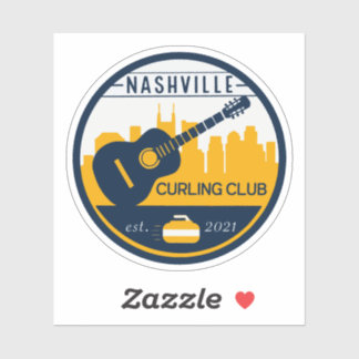 Nashville Curling Club Custom-Cut Vinyl Sticker