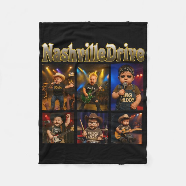 Nashville Drive Baby Characters  Fleecedecke (Vorderseite)