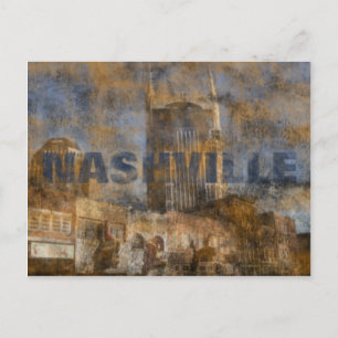 Nashville Grunge Postcard Postkarte